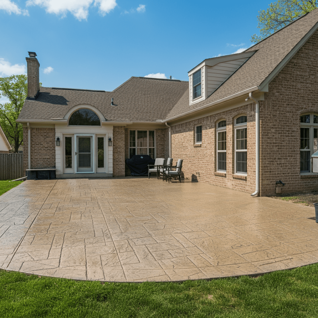 Stamped & Stained Concrete Work Alton IL